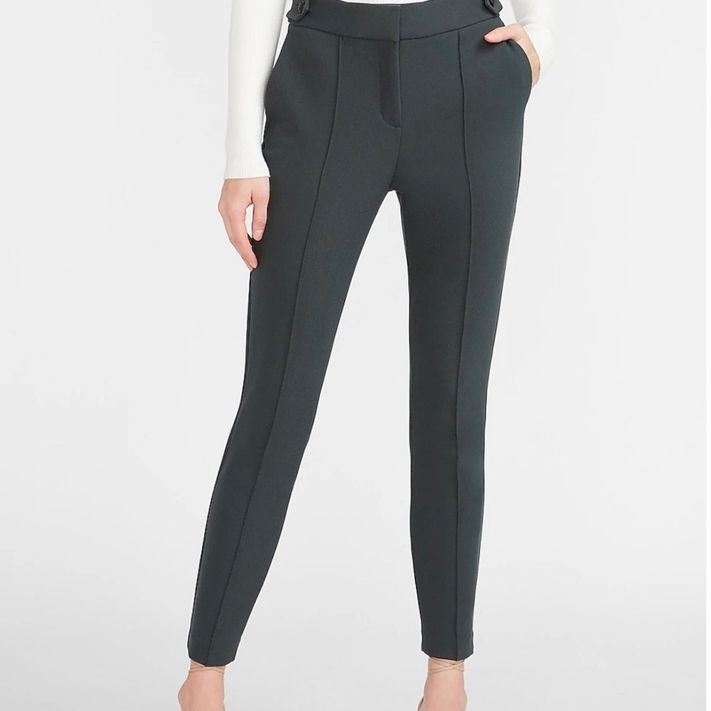 Express High Waisted Soft & Sleek Button Tab Skin… - image 2